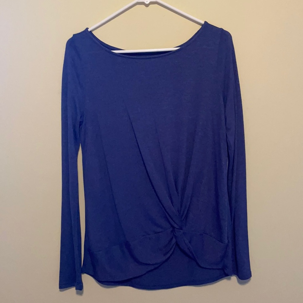 Loft Jersey tie-hem shirt